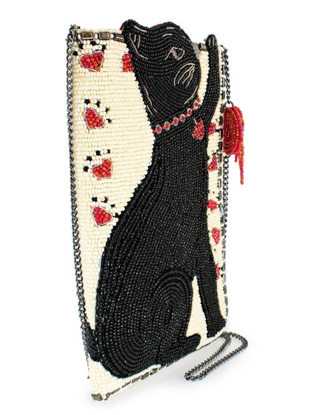 Mary Frances Purr-suit Kitty Cat and Yarn Crossbody Beaded Phone Bag - Picture 3 of 8